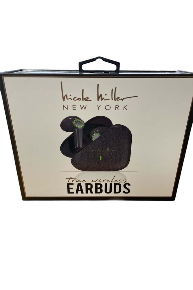 Nicole Miller True Wireless Fashion Earbuds Black