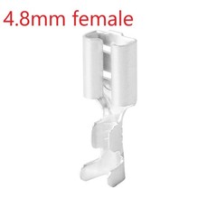 50-1500pcs Non-insulated Brass Crimp Wire Connector 4.8mm Female Spade Terminals