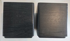 Micca MB42 Black Bookshelf Speakers 9.5×6.75×5.75 Inches No Wires Tested Works