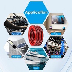 10 Gauge Wire 2 Conductor Tinned Copper Cable, Flexible 10 AWG Marine Wire for S