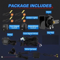 1Set Plug and Play Turn Signal Horn Street Legal Kit For Polaris Can-Am Kawasaki