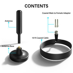 5600Miles TV Antenna HDTV Amplified Digital 4K 1080P Long Range Indoor Upgraded
