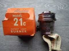 VINTAGE NEW OLD STOCK ALADDIN 21C INSTANT LIGHT BURNER ORIGINAL BOX