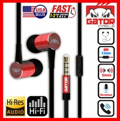 Earphones Headphones Headset Earbuds In-Ear Bass Stereo Hi-Fi with MIC Wired