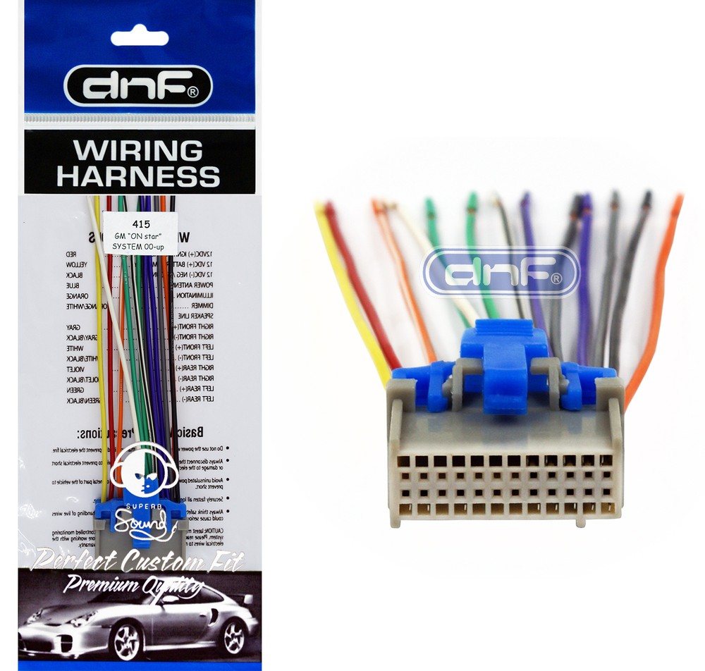 DNF Factory Radio Stock Stereo OEM Reverse Male Dash Wire Wiring Harness Adapter