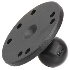 RAM-B-202U RAM Mounts 1-Inch Ball with 2.5″ Round Base w/ AMPS Hole Pattern