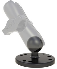 RAM-B-202U RAM Mounts 1-Inch Ball with 2.5″ Round Base w/ AMPS Hole Pattern