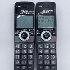 AT&T 2 Handset Cordless Phone Answering System w/ Call Blocker CL82419