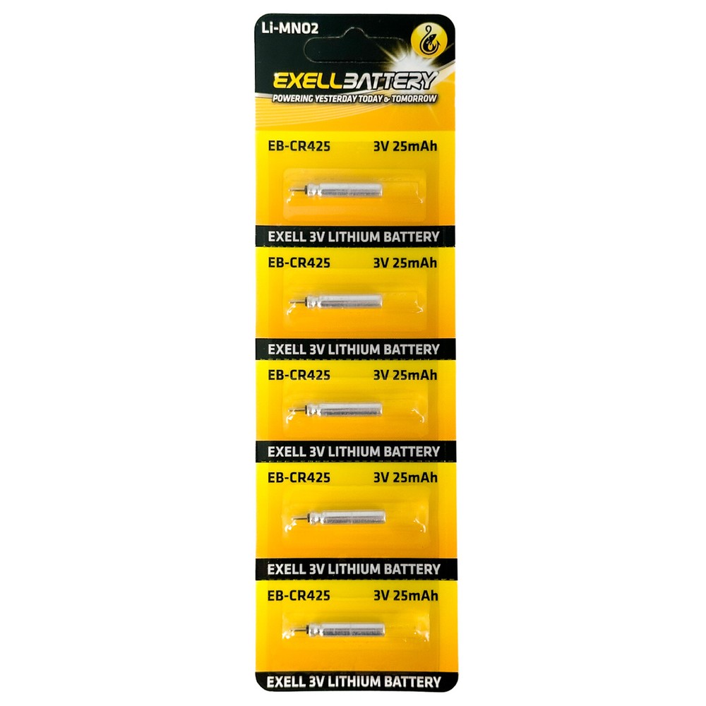5-PACK 3V Lithium LiMnO2 Battery CR425 Pin Shape Battery Fits Microphones BR425