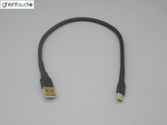 U05 (0.5m 1.5ft)—USB(A to microB) Star Quad Silver-Plated DAC HiFi Audio Cable
