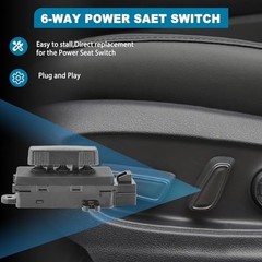 Power Seat Switch 6-Way Driver Seat Adjustment Switch Compatible with 1999