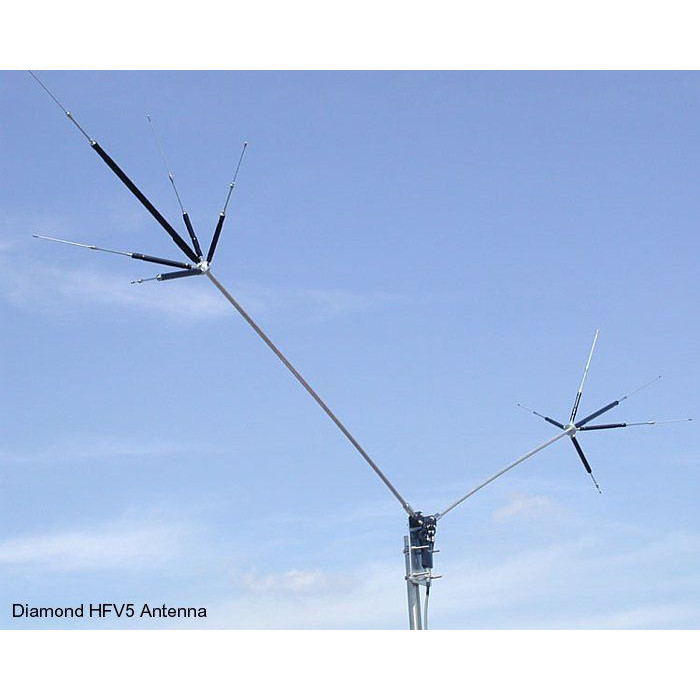 40m/20m/15m/10m/6m – 13.1′ Trapped Dipole Antenna – SO-239 – Diamond HFV5