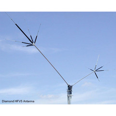 40m/20m/15m/10m/6m – 13.1′ Trapped Dipole Antenna – SO-239 – Diamond HFV5