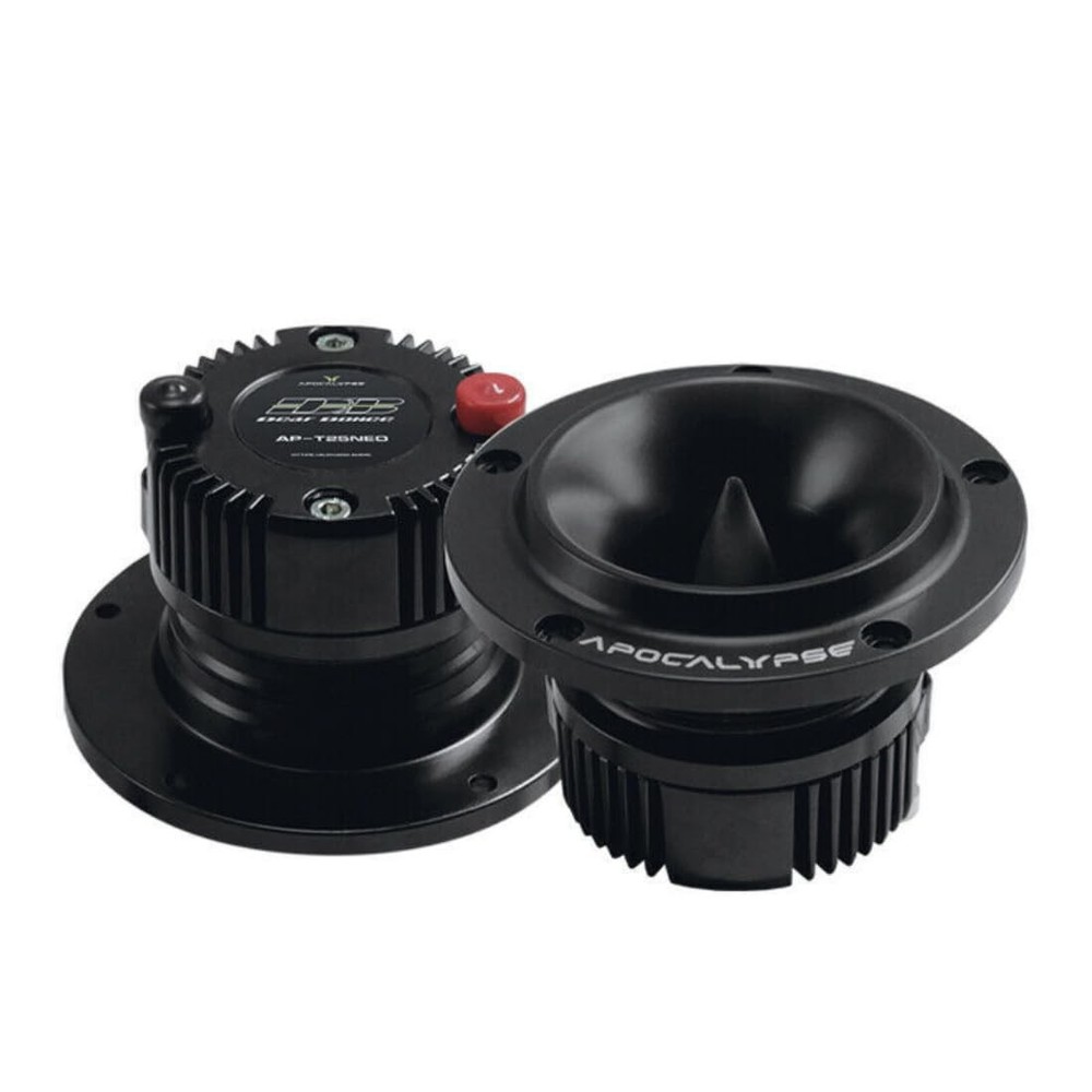 1″ 200 Watt 4-Ohm Neodymium Bullet Tweeters Apocalypse Pair Deaf Bonce