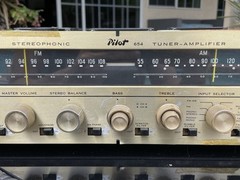 Pilot 654 Stereo Receiver 7591 12AX7 (not included) Tuner Amplifier PARTS/REPAIR