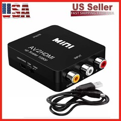 RCA to HDMI Converter Adapter AV 1080P For TV Audio Video Composite CVBS AV2HDMI