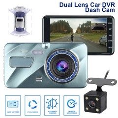 HD 1080P Car Dual Lens Dash Cam 4″ DVR Recorder Front & Rear Camera Night Vision