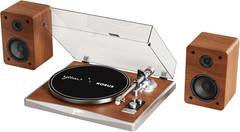 KORUS Bluetooth Record Player with External Speakers & Adjustable Counterweight