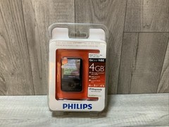 Philips GoGear Vibe 4GB Black MP3 Music/Video Player New Sealed