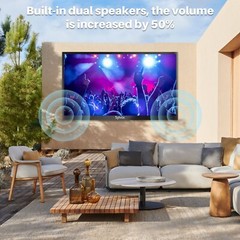Sylvox 55In 4K UHD Outdoor Android TV IP55 Waterproof TV Partial Sun Deck pro