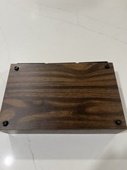 Vintage Wood Grain 3 Drawer Organizer Box – Retro MCM Desk Storage