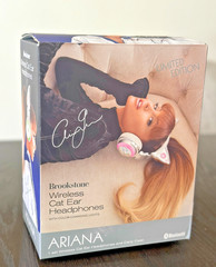 Limited Edition Ariana Grande Wireless Bluetooth Cat Ear Headphones LED Complete
