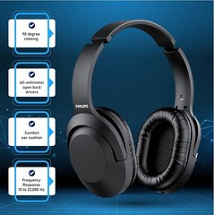 Philips Over Ear Wired Stereo Headphones Studio Monitoring and Recording Headset