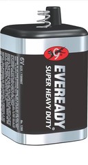 EVEREADY 6V Battery, Super Heavy Duty 6 Volt Battery, 1 Count