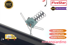 Limited Offer Outdoor TV Antenna Pole Motorized HDTV 4K 360° HDTV Antenna + Pole