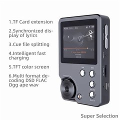 HiFi Lossless MP3 Player 20H Playback 2.0″ Screen Supports FLAC DSD