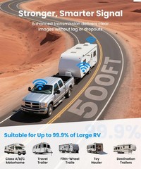 AUTO-VOX WF4 Wireless RV Camera System For Driving &Reversing 7.2″ 1080P Monitor