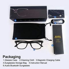 Smart Glasses for Men Women, Open Ear Audio Design, Color-Change Lenses, Supp…