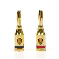 12 Pcs 24k Gold Plated Musical Speaker Cable Wire Pin Banana Plug Connector B5