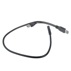 2PCS USB 3.0 Dual Power Y Shape Hard Drive Cable USB 3.0 Type A Male to Micro B