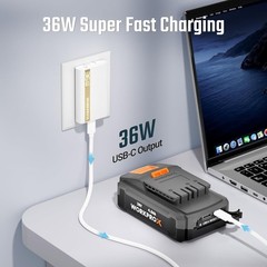 36W Ultra-Slim Flat Wall Charger GaN Compact Flat USB Wall Charger Fast Charging
