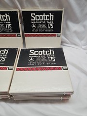 10 Scotch Magnetic Tape 175 1/4″ 1200 Ft 7in. Reel-to-Reel Tape In Box