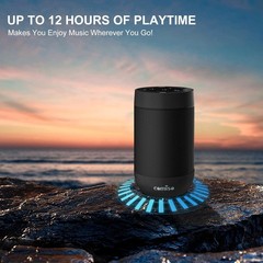 Compact Bluetooth 6.0 Speaker with Built-in Mic & Stereo Pairing for Outdoor Fun