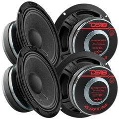 4x DS18 6.5″ Mid-Bass Loudspeakers – 150w Rms 8-ohm 6PRO300MB-8 Car Speakers