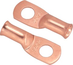 4pcs 2/0 Awg00 Guage 3/8″ Sanuke Wire Lugs Ring Terminal Connectors Ends Hea…