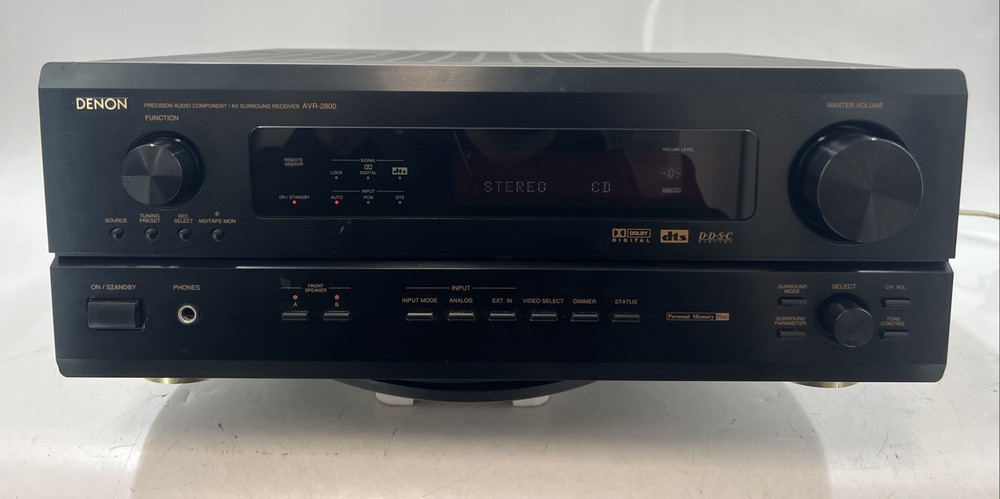 Denon AVR-2800 | 5.1-Channel A/V Receiver Tested & Working NO REMOTE GC-6520