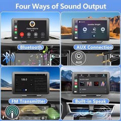 Car Truck GPS Navigation 7 Inch Touch Screen 2026 Maps Spoken Direction