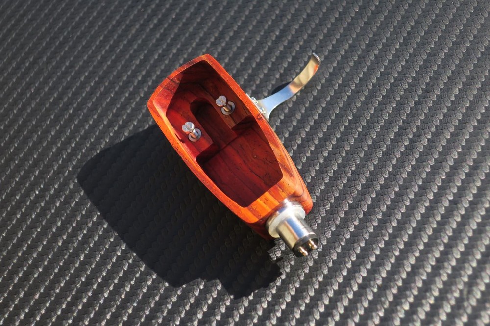 Custom-Made Wood Headshell for Ortofon SPU GT Royal N cartridges – Cocobolo Wood