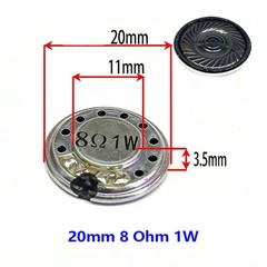 20mm-50mm 4Ω 8 Ohm 0.5W 1W 2W Iron Shell Inner Magnetic Ultra-thin Horn Speaker