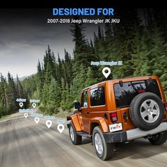 EWAY Safety License Plate Backup Reverse Camera for Jeep Wrangler JK JKU 2007-20
