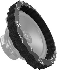 UNIFRING 6 Piece Universal Self-Adhesive Foam Speaker Ring Baffle Kit – 1” Thick