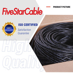 RG6 Cable COAXIAL 1000ft Bulk Coax DUAL / QUAD Outdoor 18AWG – BLACK WHITE