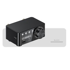 HiFi Stereo Bluetooth 5.0 Digital Power Amplifier Audio Receiver USB 50W+50W BLK