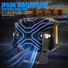 AUXBEAM 5″inch 172W Side Shooter LED Work Driving Light Spot Fog Pods Amber DRL