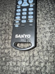 SANYO TV FXTG Gray Remote AC Authentic (MADE IN INDONESIA) OEM Genuine