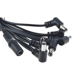 6 Way Daisy Chain Cable 9V DC 1A Power Adapter for Guitar Effect Pedal Charger